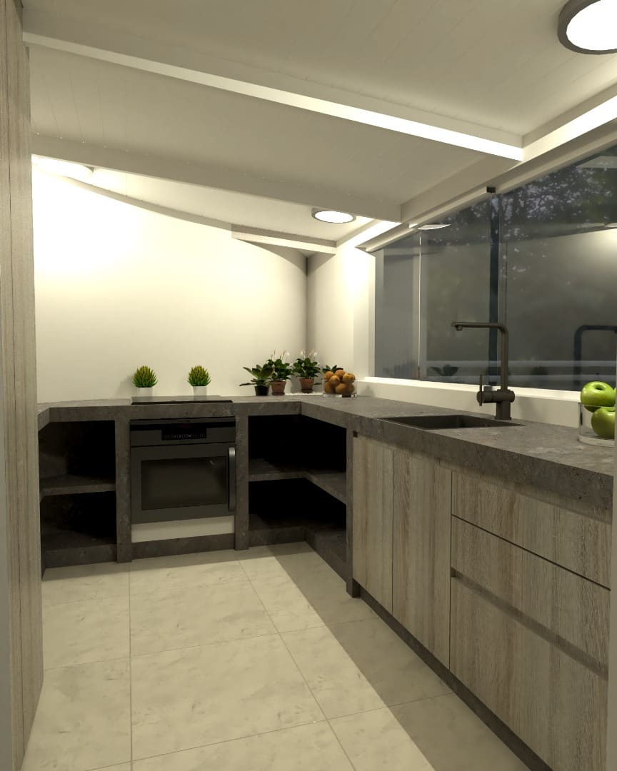 Render — Residencia contemporánea